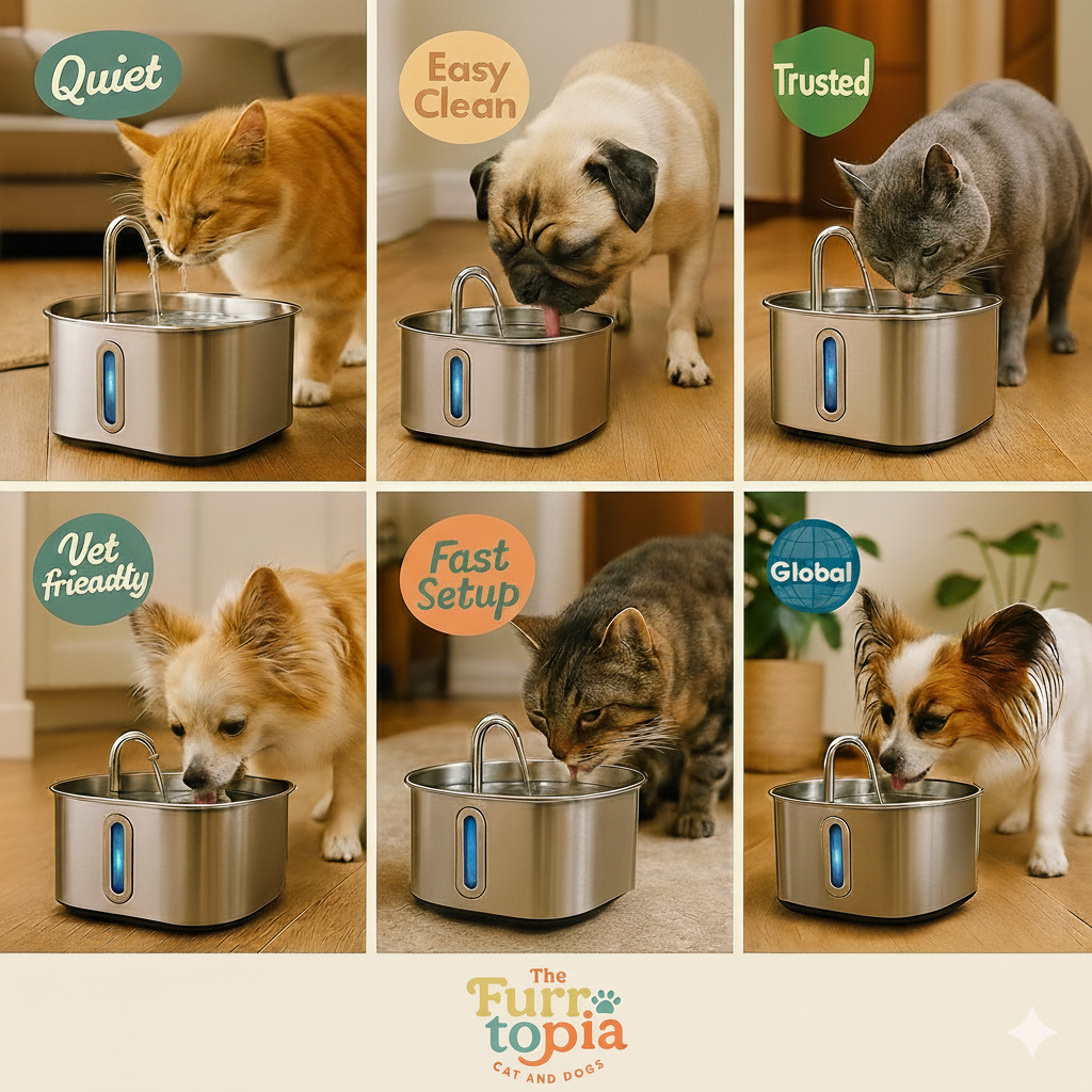 The Furrtopia Pet Water Fountain